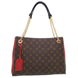 Louis Vuitton Monogram Leather Brown Surenne Chain Tote Bag